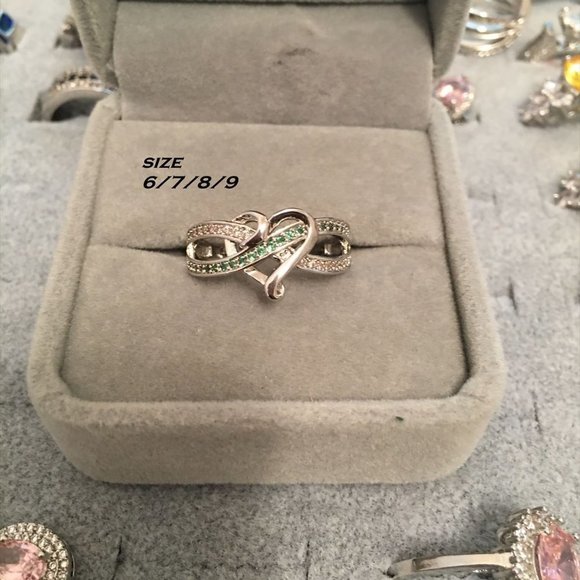GREN HEART INFINITY PROMISE RING - Picture 2 of 3